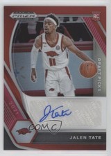 2021-22 Panini Prizm Draft Picks Red 21/199 Jalen Tate #DP-JTA Auto 0i21