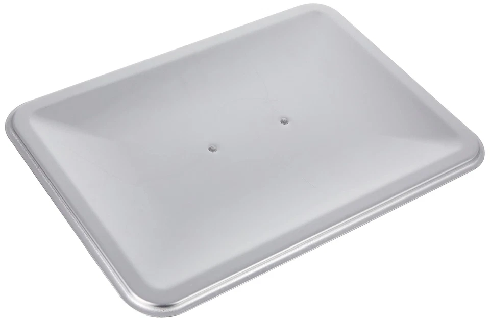 Pentole Agnelli Coperchio Rettangolare Per Rostiera, Alluminio, Argento, 40 x 29 - Immagine 3 di 3