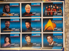 Star Trek The Next Generation Inaugural premium trading card set - Full set