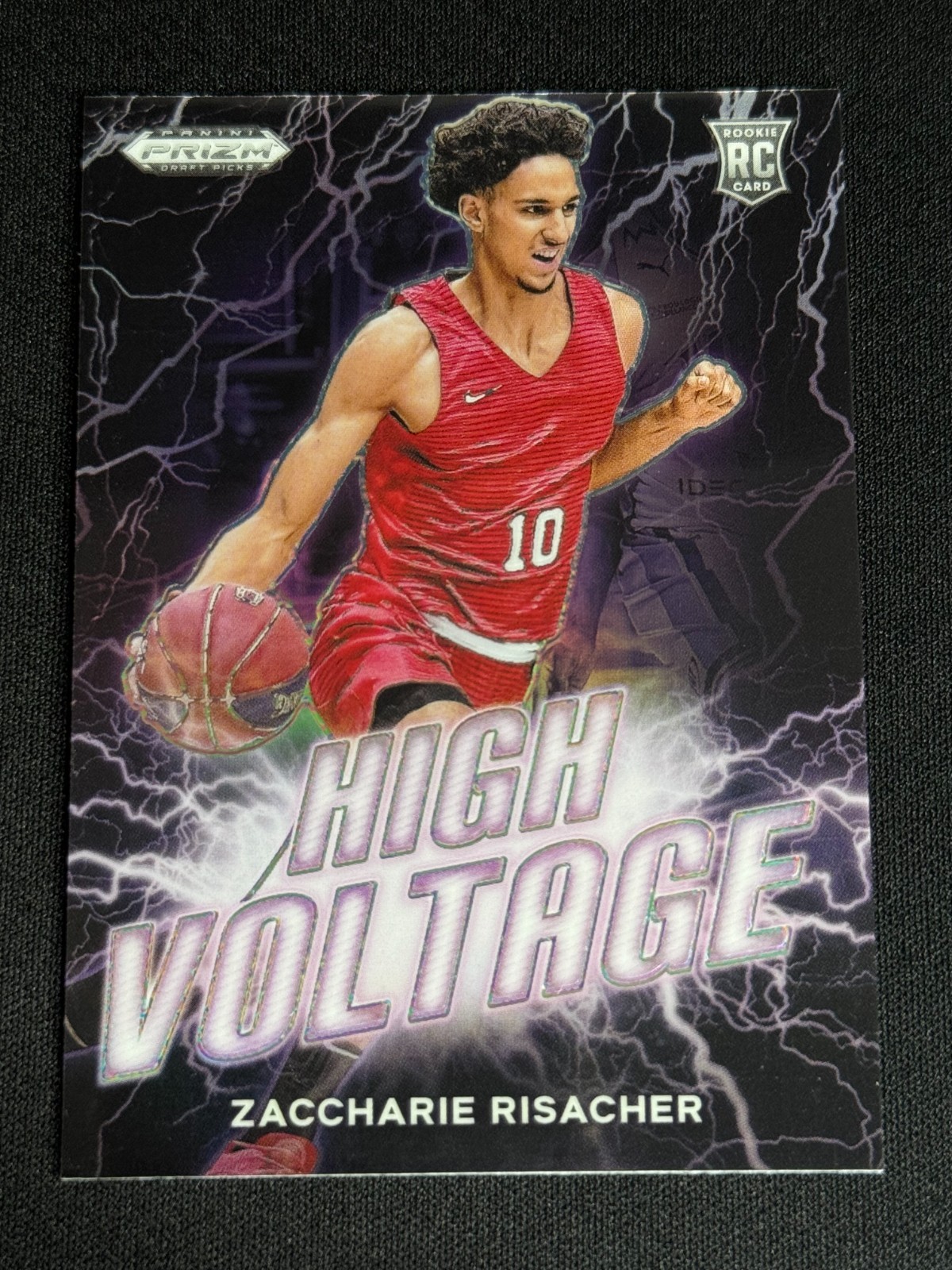 2024 Panini Prizm Draft Picks - Zaccharie Risacher High Voltage #15 Rookie RC