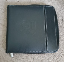 Vintage LEED'S 24 CD/DVD Holder Black Faux Leather Travel Case Binder.