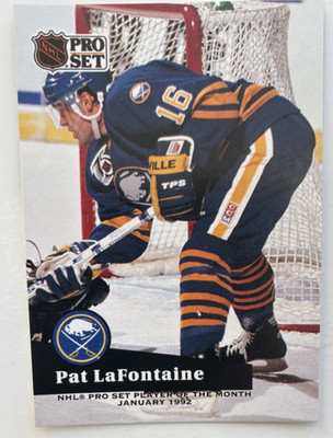 Buffalo Sabres 1991-92 Pro Set #P4 Pat LaFontaine Player of the Month NHL