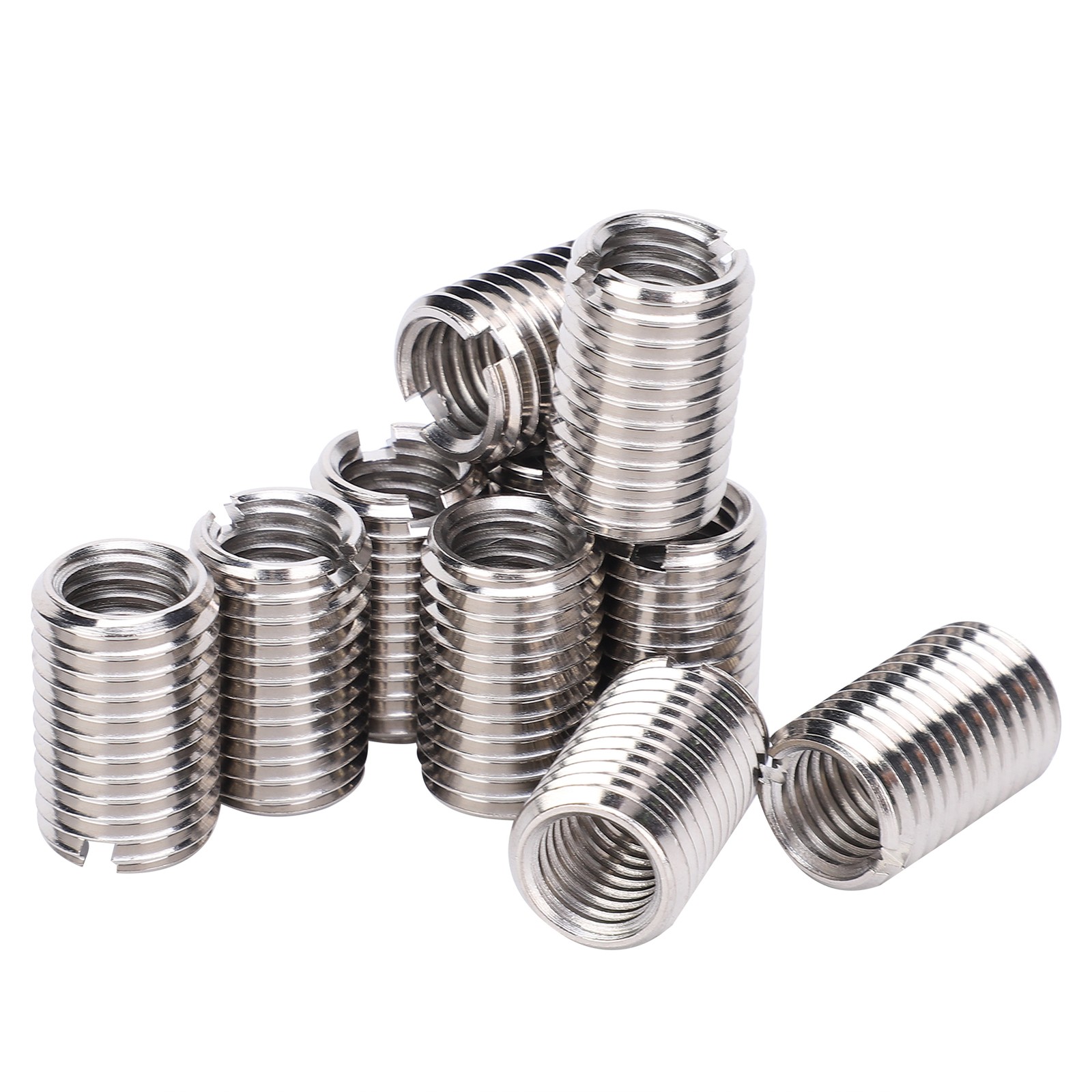 10Pcs Thread Inserts Reducing Nut Repair Tool 303 Stainless Steel Male Female