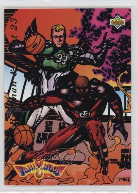 1992-93 Upper Deck FaniMation Larry Bird Michael Jordan #510 HOF