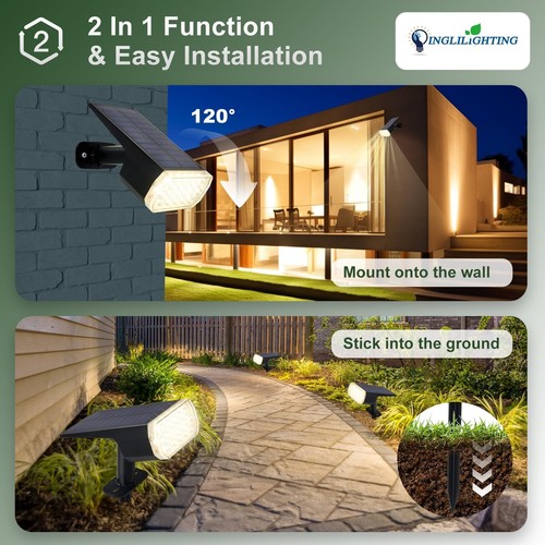 Solar Lights Outdoor Waterproof: IP65 Led Spot Light Decorations for Garden - Picture 13 of 40