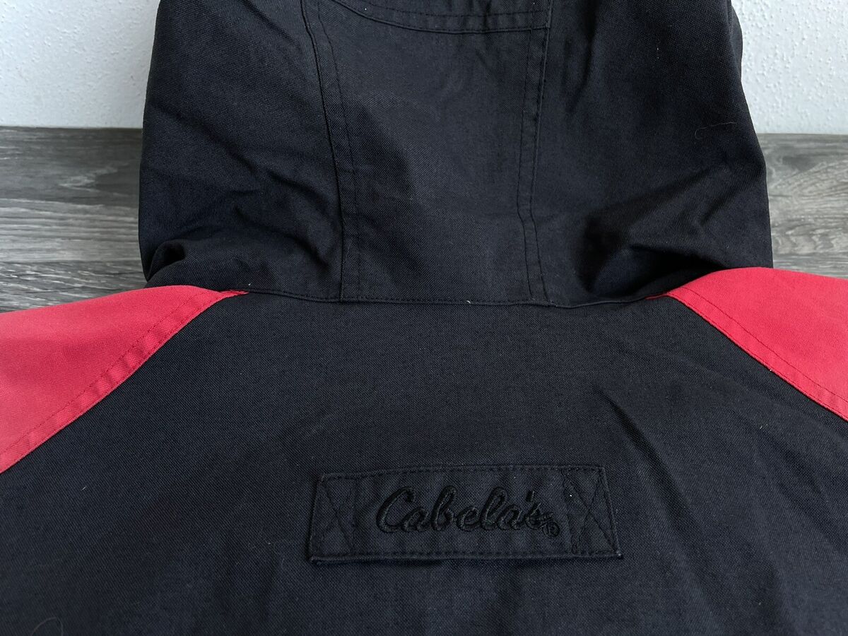 Cabela's Jacket 90s Vtg GoreTex Guidewear Parka Red Black Cabela's Jacket 90s Vtg GoreTex Guidewear Parka Red Black