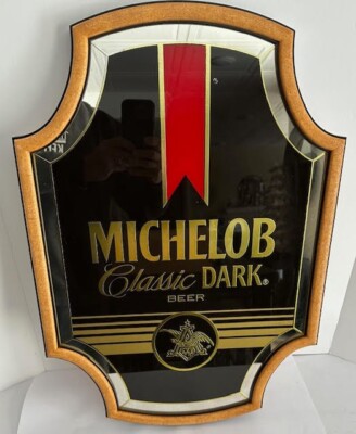 NEW Vintage Michelob Classic Dark Beer Sign Anheuser Busch Bar Decor 26'' x 18''