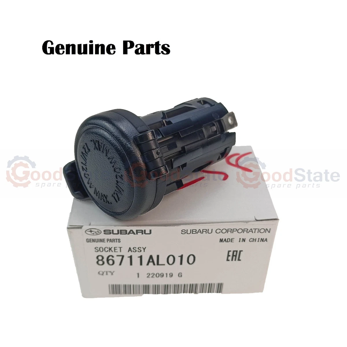 Subaru cigarette lighter on sale plug