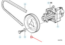 BMW 3 E30 Steering Pump Pulley 32421709191 1709191 NEW GENUINE