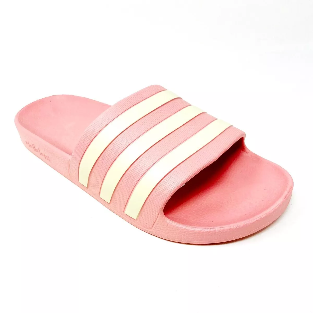 Adidas Adilette Aqua Mauve Pink White Womens Swim Slides Sandals GZ5877
