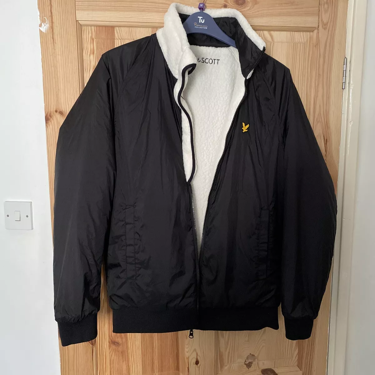 Lyle and scott shop reversible bomber jacket