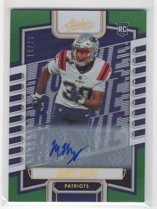 2023 Absolute Signatures Spectrum Green #181 Marte Mapu Auto /25 - NM-MT