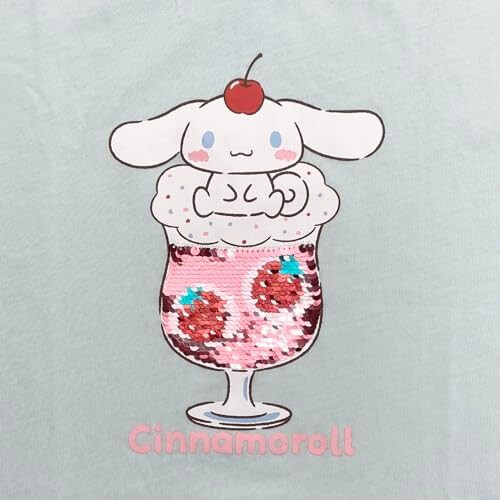 Sanrio Cinnamoroll Girls Short Sleeve T-Shirt Saxon Blue 120cm 47.2in - Picture 9 of 24