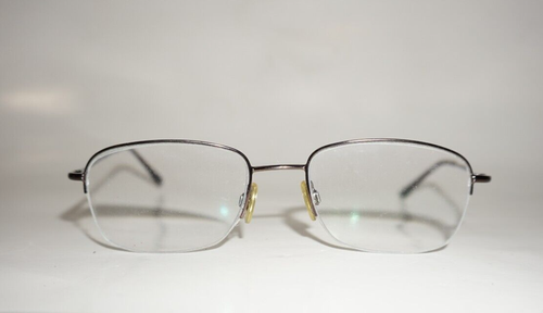 POLO RALPH LAUREN 1001 9011 HALF RIM Designer Eyeglasses 53-19-135 Brown Metal