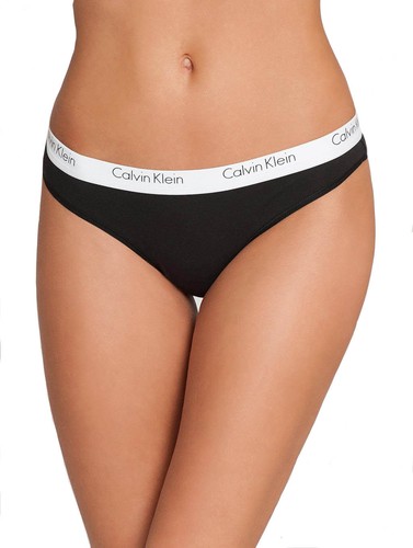 Calvin Klein Women's Standard Ck One Cotton Thong Panty -QF1368 Retail $20.00 - 第 2/5 張圖片
