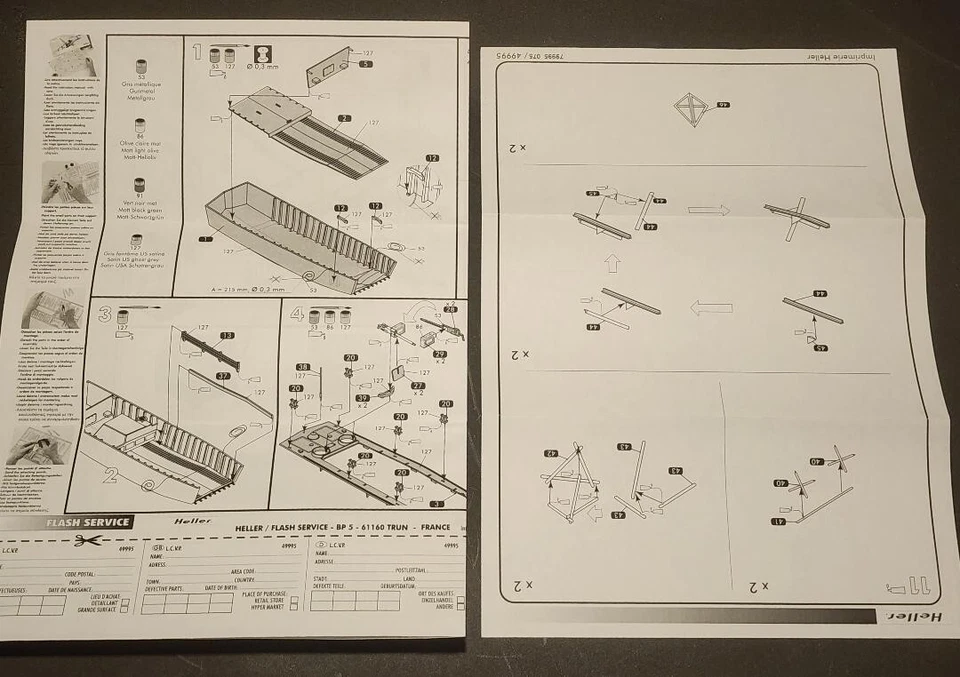 Как новый в коробке Heller 1/72 LCVP десантное судно транспортное средство, персонал - Изображение 3 из 4