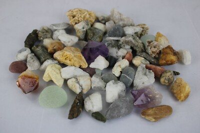 Set Di 600g Di Pietre Naturali Levigate (circa 360 Pezzi) - 8-12mm, Colori Misti - Per Bambini, Collezione, Decorazione, Caccia Al Tesoro