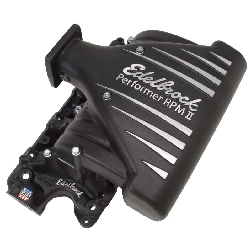 Edelbrock Intake Manifold Ford Mustang 5 0L Performer RPM II Manifold Black - Image 4 of 4