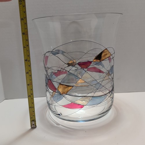 Fostoria Galleria Mosaic Glass Art Champagne Crystal Bucket 9" x 7" - Rare - Picture 8 of 9