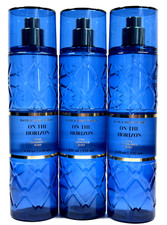 NEW 3 BATH  BODY WORKS ON THE HORIZON FINE FRAGRANCE BODY MIST 8 FL OZ