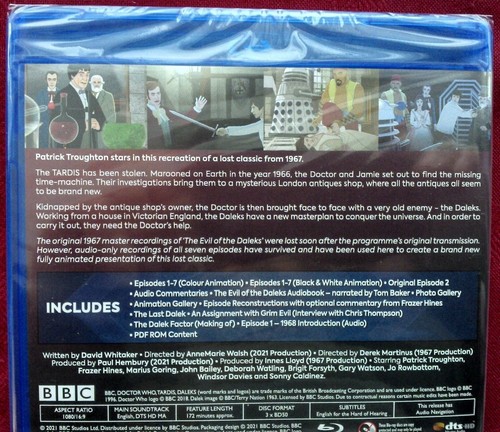 Doctor Who - The Evil Of The Daleks - 3 Disc Set - Blu-Ray - New Sealed - Picture 3 of 8