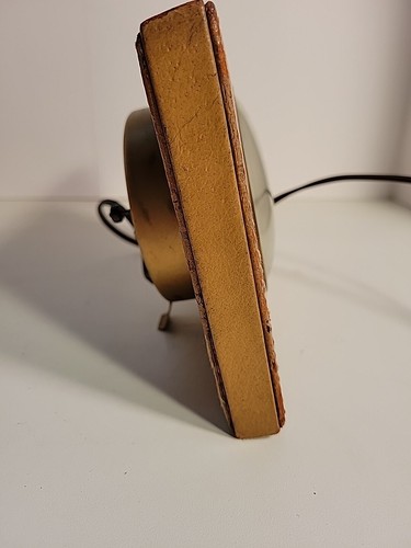 GE General Electric Clock Model 3H172 Imported Pigskin WORKS Vintage - Picture 10 of 12