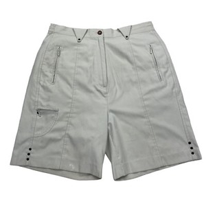 Jamie Sadock Golf Shorts Womens Size 10 Beige Stretch Capri Bermuda Pickleball