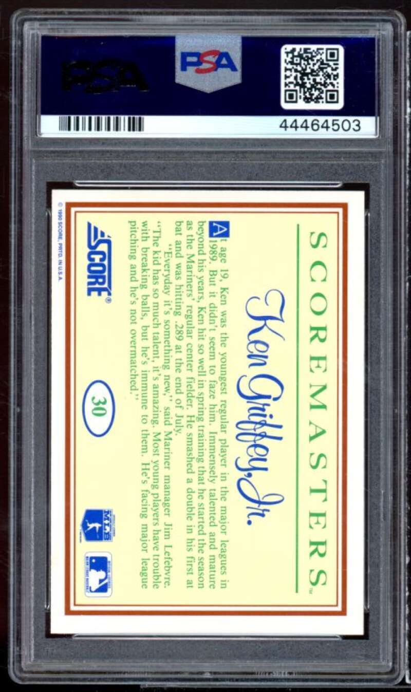Ken Griffey Jr. Rookie Card 1989 Scoremasters #30 PSA 9 view 2