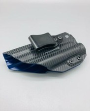 FN 5.7 Gen 1 & 2 w/ TLR1 Light - Black Carbon & Blue Kydex IWB Holster USA Made