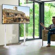 Heavy Duty TV Floor Stand Adjustable Thick Tubes for 32''-100'' Sony Samsung LG