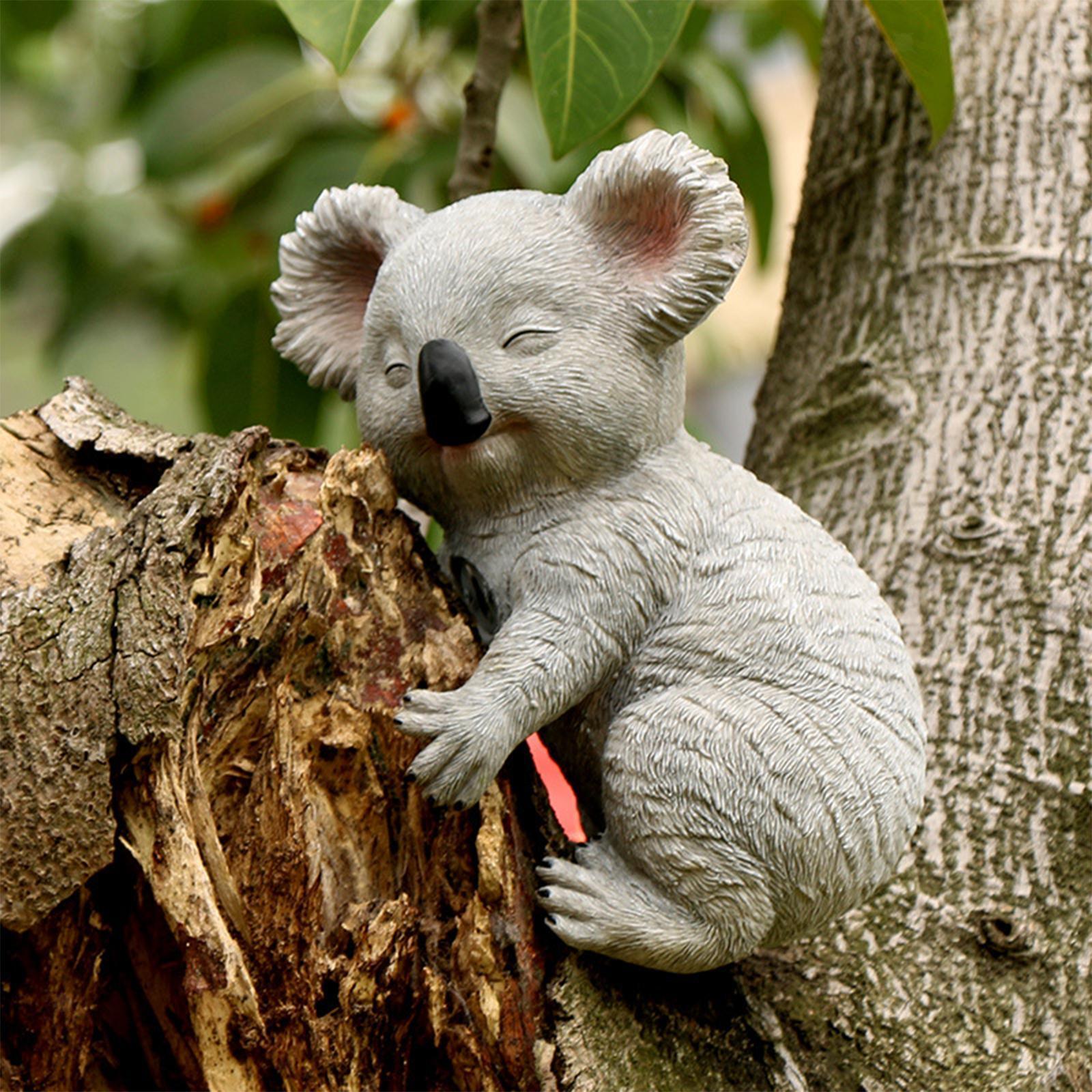 sleeping koalas Statue, Garden Animal Koala Ornaments, Garden Pendant