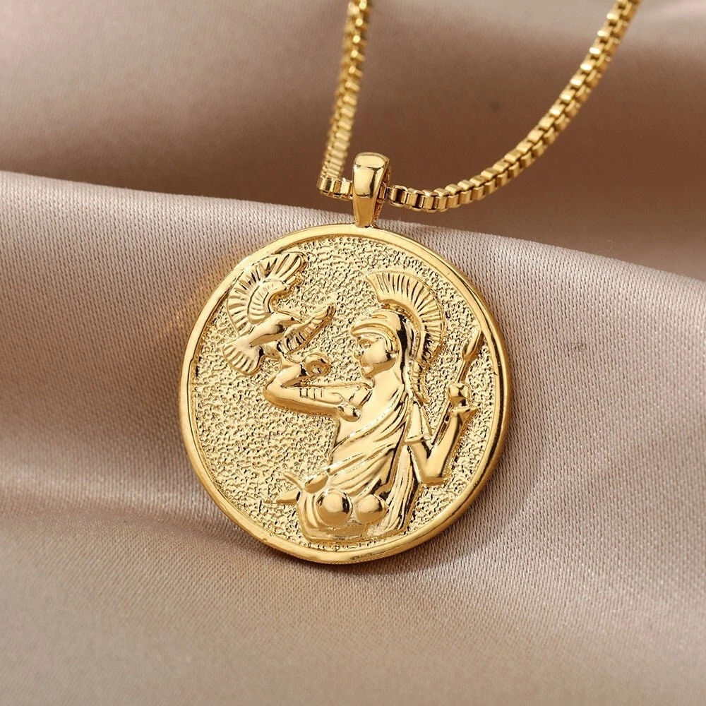 Owl of Athena Coin Pendant - Kathryn Bentley