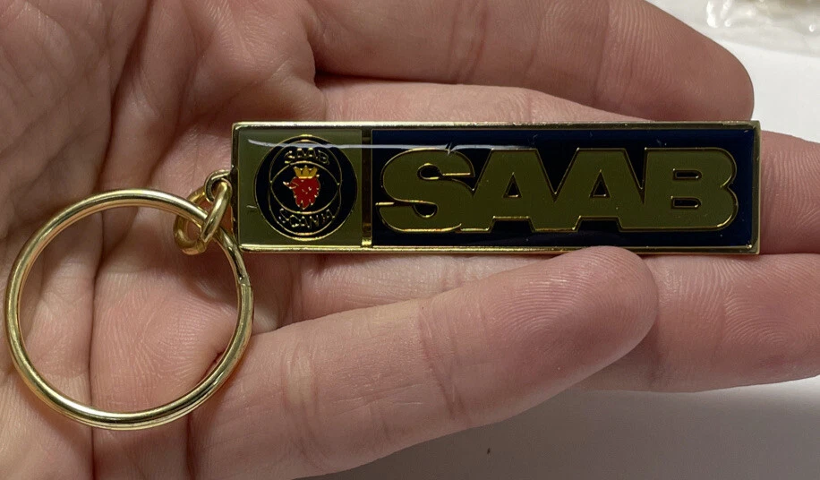 Vintage Saab keychain Saab car keychain lanyard NOS eBay