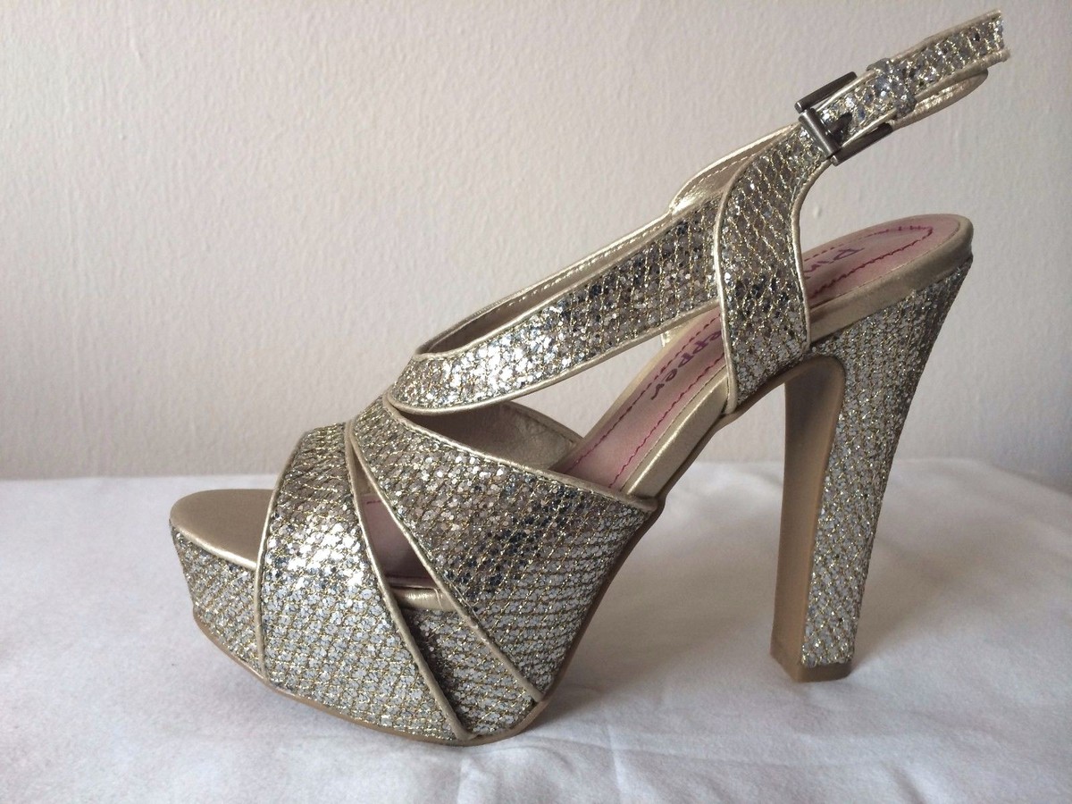 Pink Pepper Libra Gold women's shoes NEW