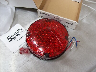 Sound Off Signal Genuine LED Red School Bus Light E7561EBOR