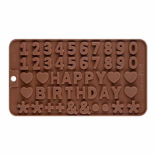 Chocolate Silicone Baking Mould Cake Ice Tray Candy Jelly Mold Letter Number AU - Picture 9 of 12