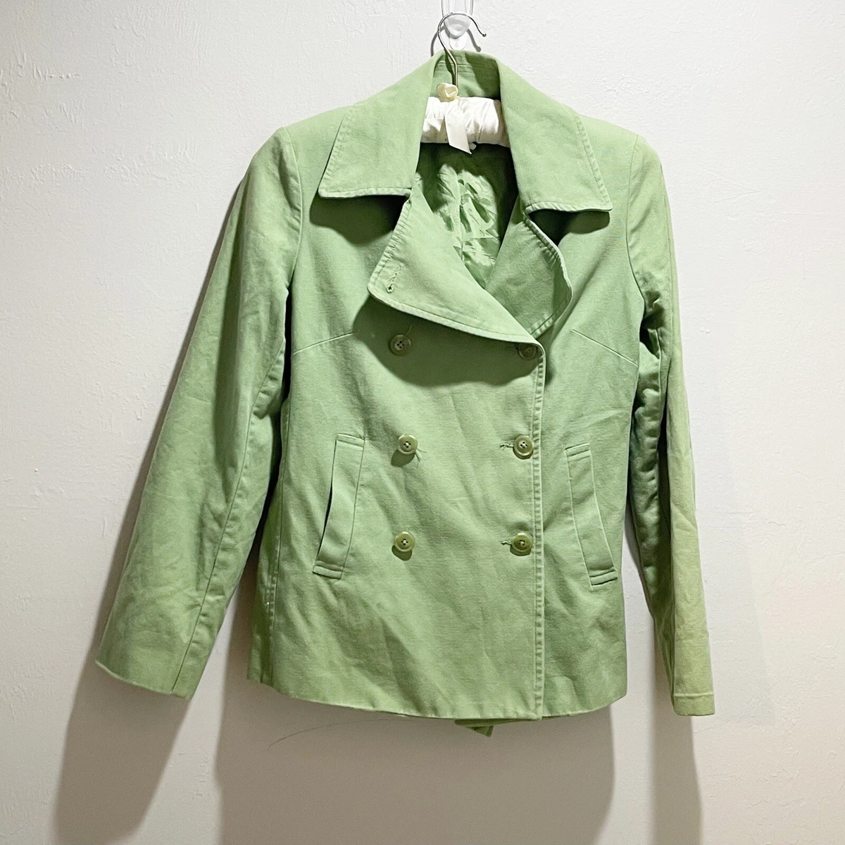 J crew cheap green peacoat