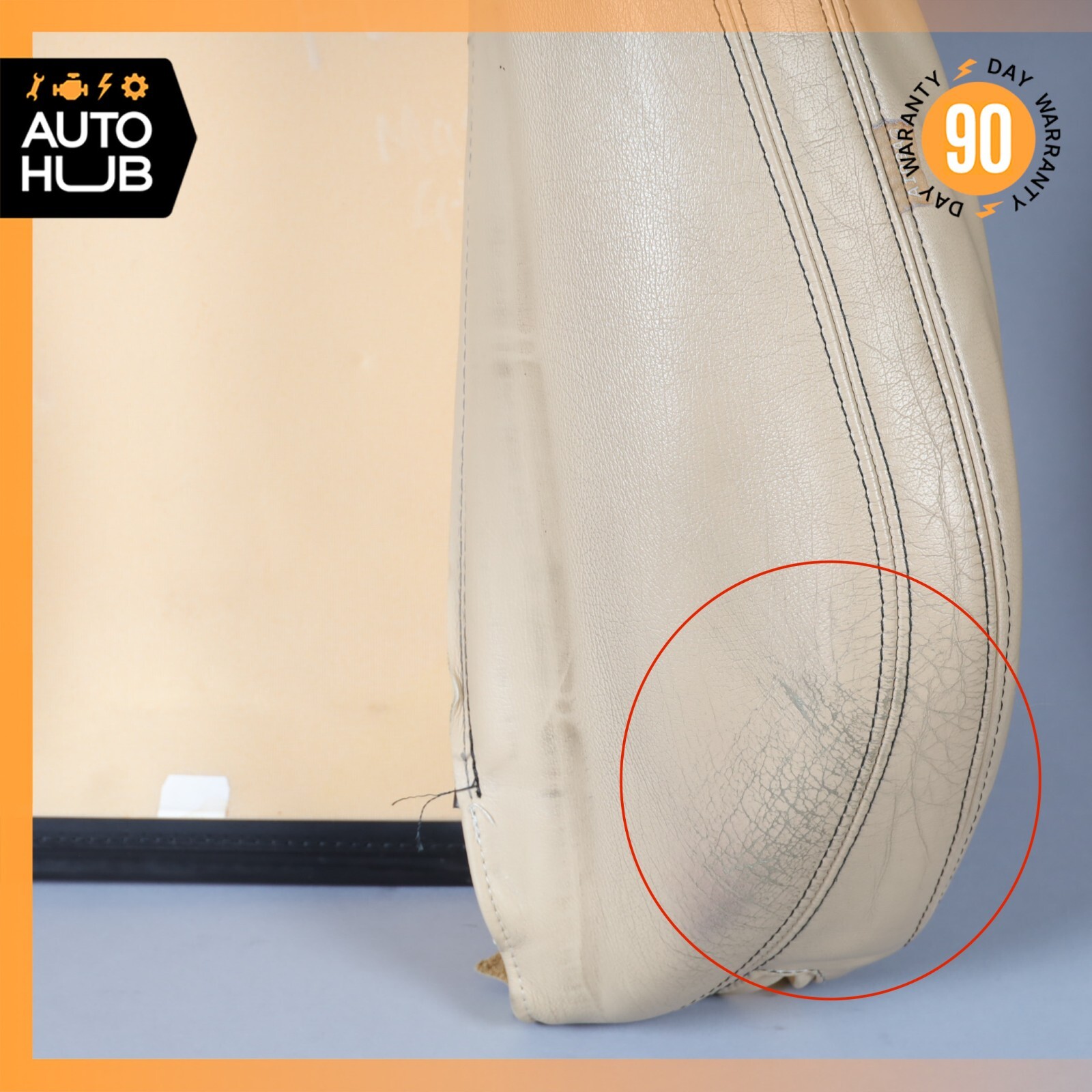 08-12 Maserati GranTurismo M145 Front Left Side Top Upper Seat Cushion Beige OEM
