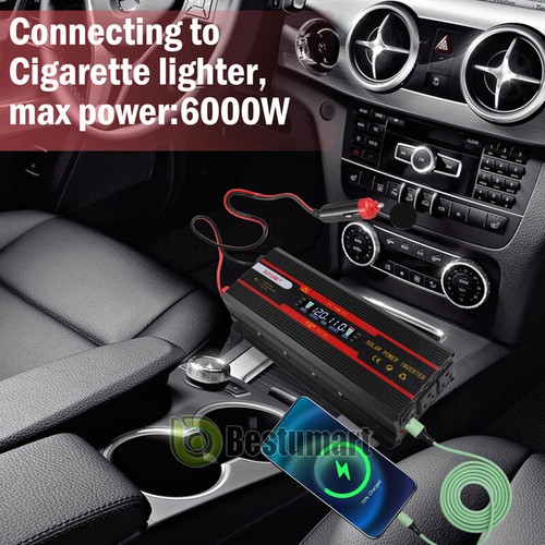 Convertidor 7000W De DC 12V A 110V 220V AC Con USB Carro Auto Inversor Corriente - Picture 15 of 156