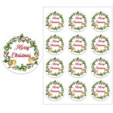 12 Sticker Weihnachtssticker Frohe Weihnachten Aufkleber Merry Christmas Xmas