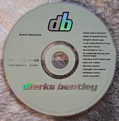 Dierks Bentley - Brett Beavers August 2003 - Capitol Records DISK ONLY
