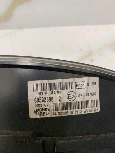 Iveco Daily 2007-2012 Speedometer Speedo Clock Instrument Cluster 69502590 - Picture 4 of 4