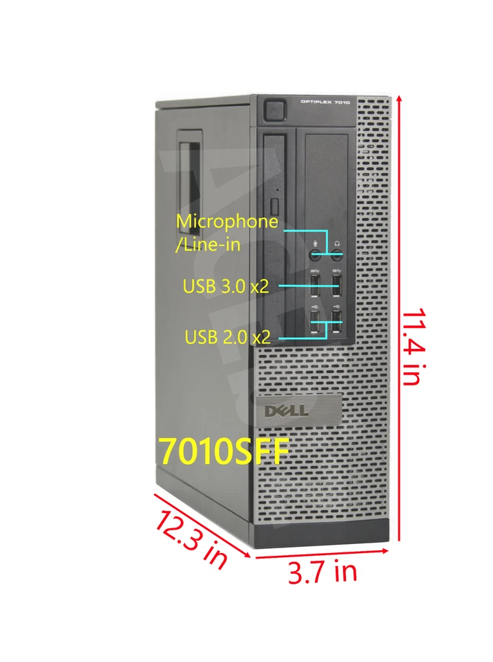 Dell Quad Core i7 Optiplex 7010 Fast Desktop Computer PC Gaming Workstation - Image 4 of 4