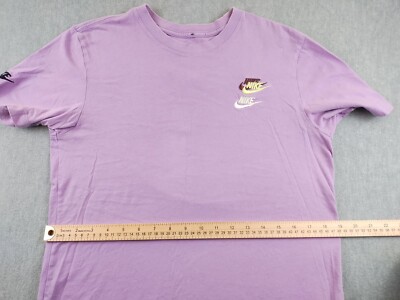 Nike The Nike Tee Shirt Mens Sm Purple Multiple Embroidered Nike The Nike Tee Shirt Mens Sm Purple Multiple Embroidered