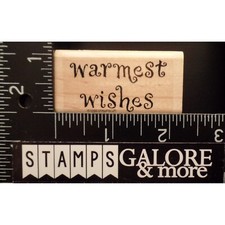 Stampin' Up Rubber Stamps 1998 WARMEST WISHES CHRISTMAS GREETINGS 05