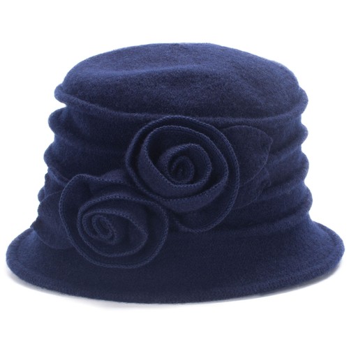 Damen 1920er Stil 100 % Wolle Bonnet Cloche Bucket Winter Faltbarer Hut A287 - Bild 61 von 68