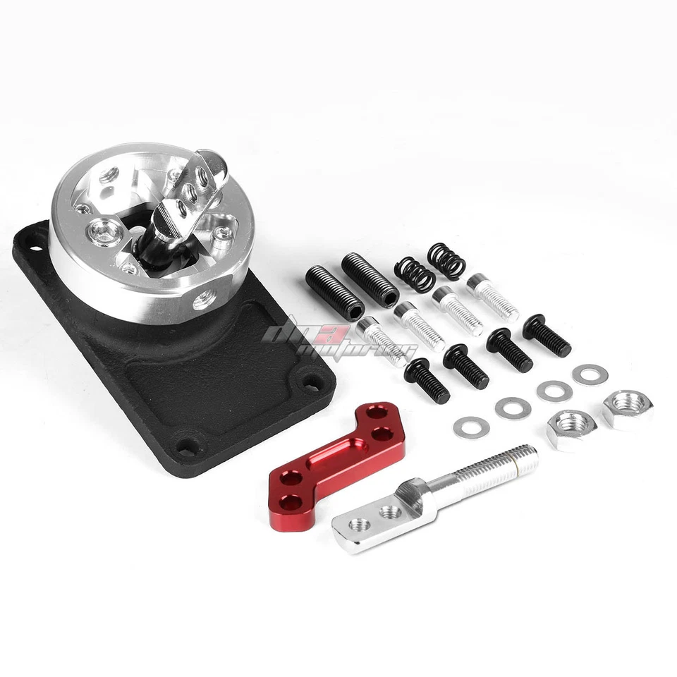 ALUMINIO MANUAL CARRERAS TIRO CORTO CAMBIO RÁPIDO ROJO PARA FORD MUSTANG 83-04 CON OD Foto 2 de 4