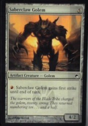 Saberclaw Golem #200 Scars of Mirrodin MTG