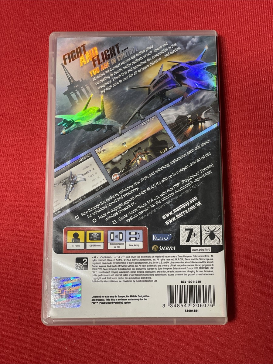 PlayStation Portable - ☆M.A.C.H. Modified Air Combat Heroes☆ M.A.C.H.:Modified Air Combat Heroes (Sony PSP, 2007) Pal