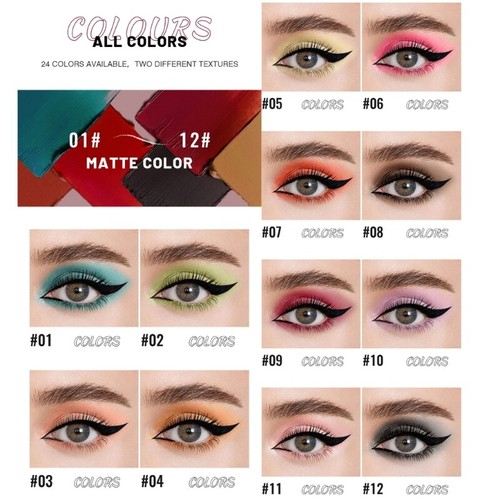 Colored Gel Eyeliners Pencils Waterproof Long Lasting Eye Makeup Pen Eye Shadow - Picture 3 of 32